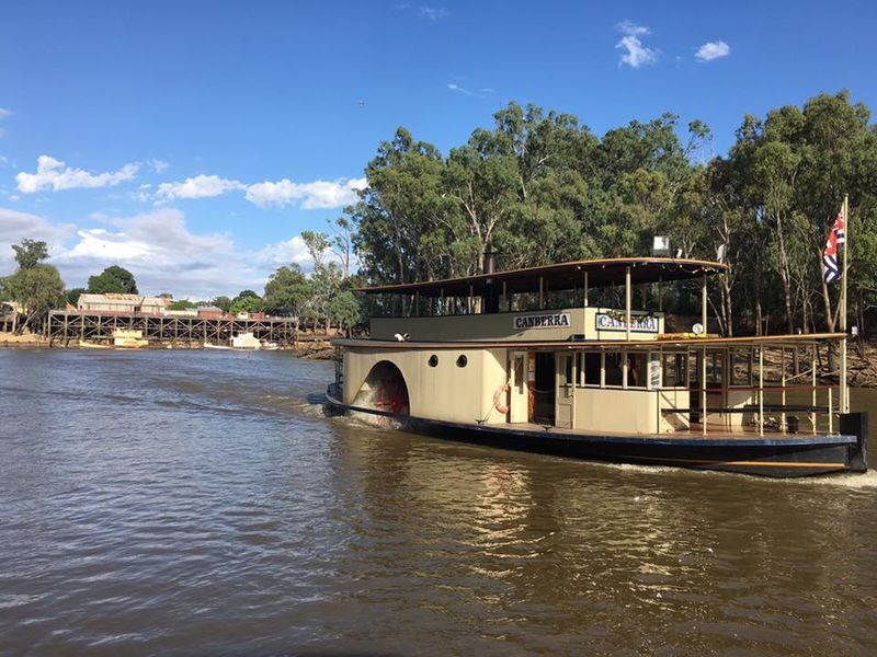 Murray River Paddlesteamer Cruise in Echuca - The engine, the river and the best place to look