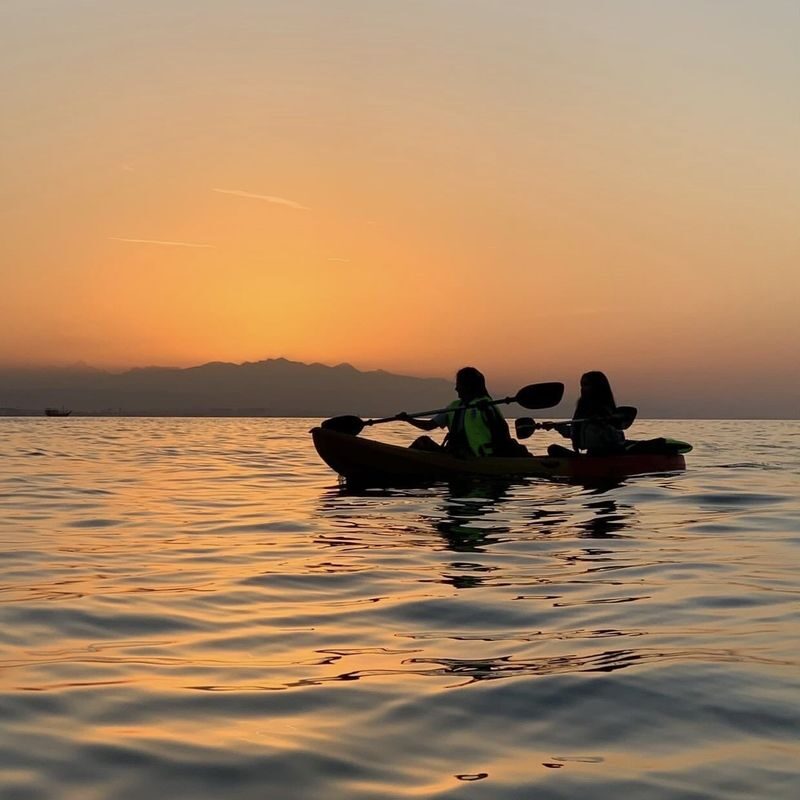 Muscat Sunset Kayak rental - Sunset light, without a packed itinerary