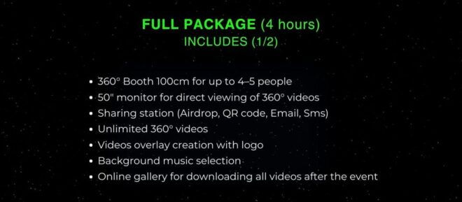 Mykonos: 360 Photo Booth for Your Event (Wedding Party Etc) - Included Features and Services