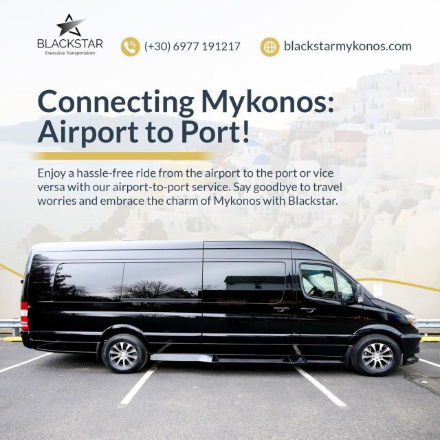 Mykonos Aiport - Port Tranfer to Your Hotel or Villa - Inclusions