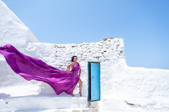 Mykonos Flying Dress Photoshoot - Capturing the Perfect Shots