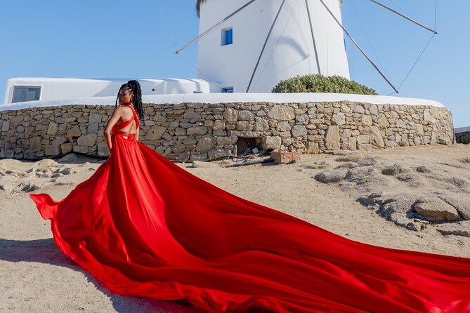 Mykonos Flying Dress Photoshoot - The Sum Up