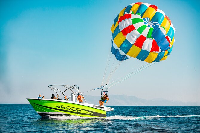 Mykonos Parasailing Adventure on Super Paradise Beach - Flight Options: Solo, Tandem, or Three-Person