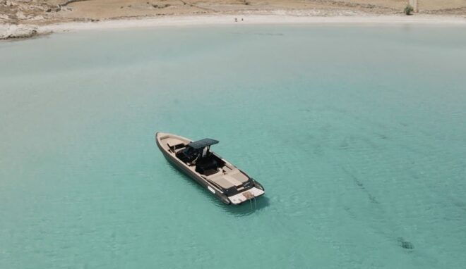 Mykonos : Private Cruise on a Luxury Rib Skipper 42 - Language Options and Private Group Option