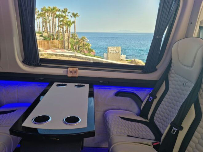 Mykonos Private VIP Minibus on Disposal up to 11 Passengers - Luxury Transportation With English and Greek Speaking Driver