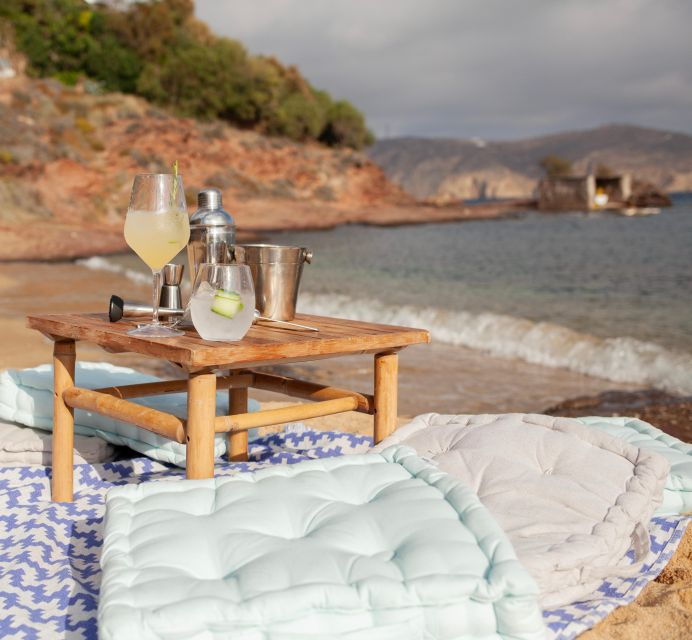 Mykonos: Secluded Beach Sunset Greek Cocktail Tasting Class - Experience Highlights