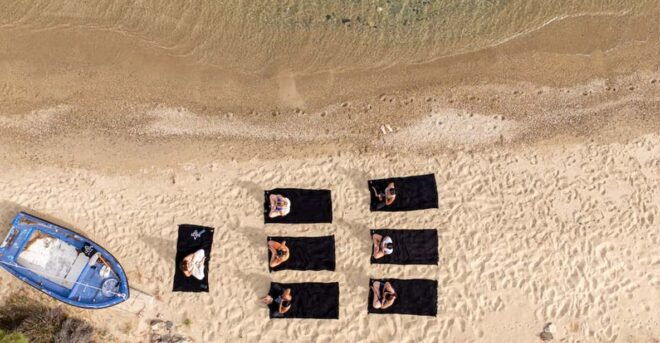 Mykonos : Yoga On Waves - Scenic Boat Voyage