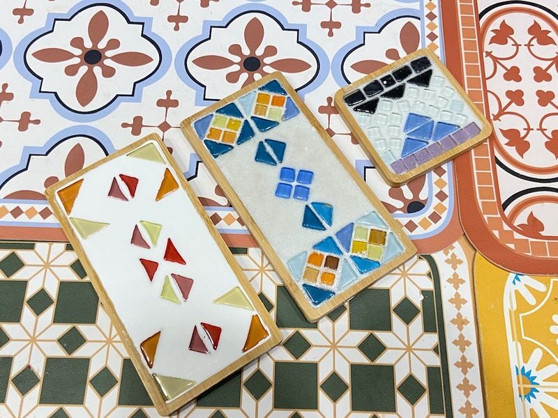 Myosotis Flower - Mosaic Coaster Workshop | Kwun Tong - Finding Myosotis Flower in Kwun Tong