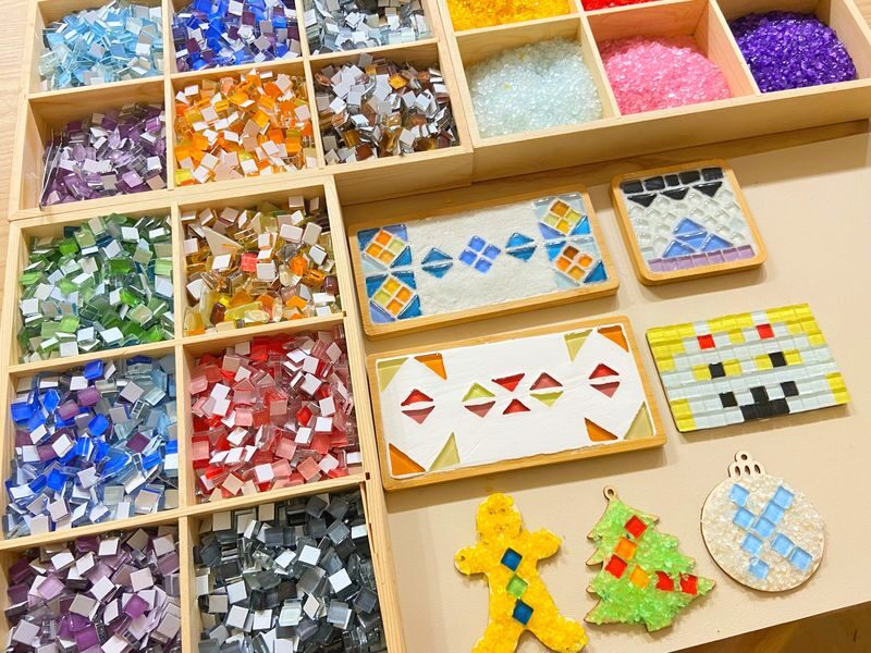 Myosotis Flower - Mosaic Coaster Workshop | Kwun Tong - Should you book the mosaic coaster workshop?