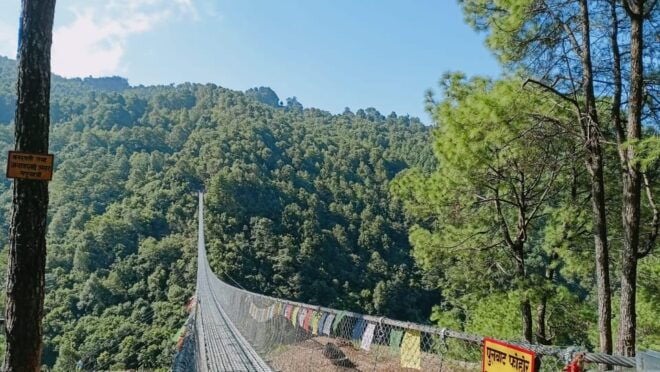Nagarkot Sunrise & Hike to Suspension Bridge With Waterfall - Hiking to the Waterfall
