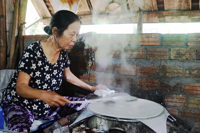 Nam O Fish Sauce Factory & Wet Rice Paper Making in Tuy Loan Village - Traditional Wet Rice Paper Making Techniques