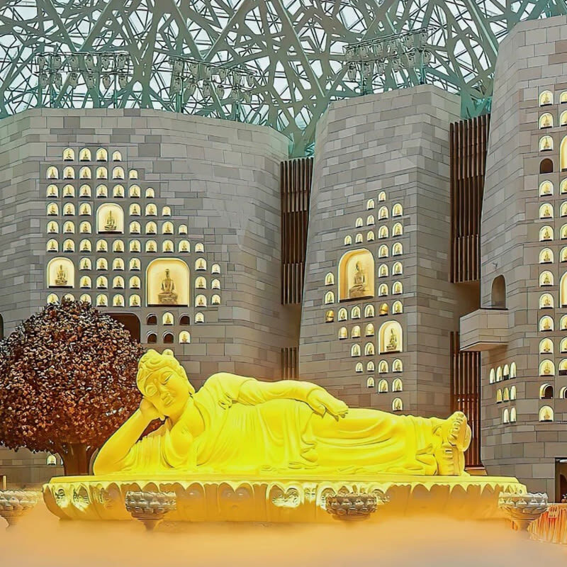 Nanjing Presidential Palace + Grand Baoen Temple + Mount Niushou + Confucius Temple One-Day Tour - Niushou Mountain’s monumental Buddhist complex