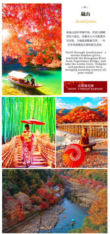 Nara Deer & Fushimi Inari-taisha Shrine & Arashiyama Day Trip (Departing from Osaka) - Three hours in Arashiyama