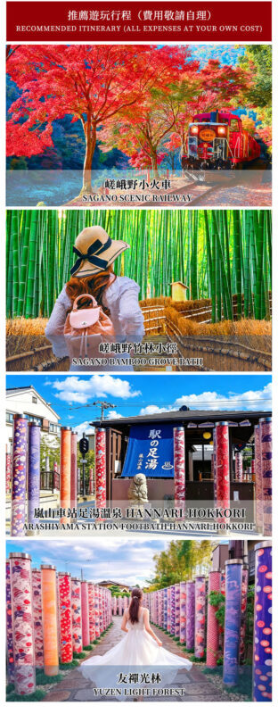 Nara Deer & Fushimi Inari-taisha Shrine & Arashiyama Day Trip (Departing from Osaka) - What the price covers, and what it does not
