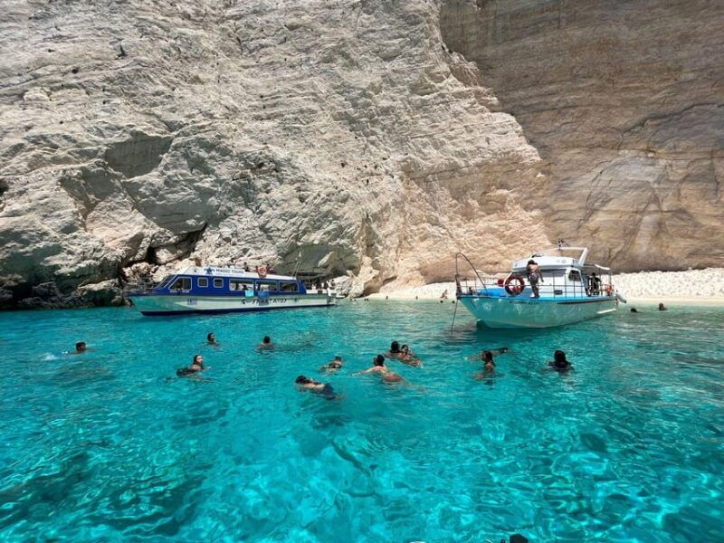 Navagio bay White Beach West Coast Porto Vromi Anafonitria - Exploring the West Coast of Zakynthos: A Closer Look at the Porto Vromi Anafonitria Boat Tour