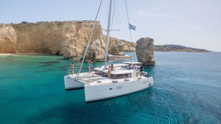 Naxos: Catamaran Sailing Cruise With Swim Stops and Lunch - Experience