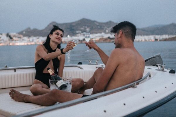 Naxos: Private Sunset Boat Tour With Fruit and Champagne - Directions