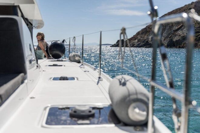 Naxos: Private Sunset Catamaran Cruise With Dinner - Culinary Delights