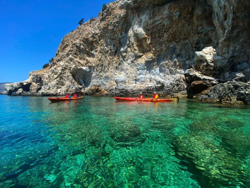 Naxos: Rhina Cave and Coastline Sea Kayaking Tour - Good To Know
