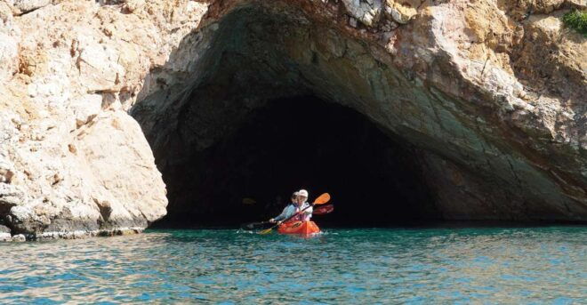 Naxos: Rina Cave Sea Kayak Tour With Snorkeling & Picnic - Itinerary
