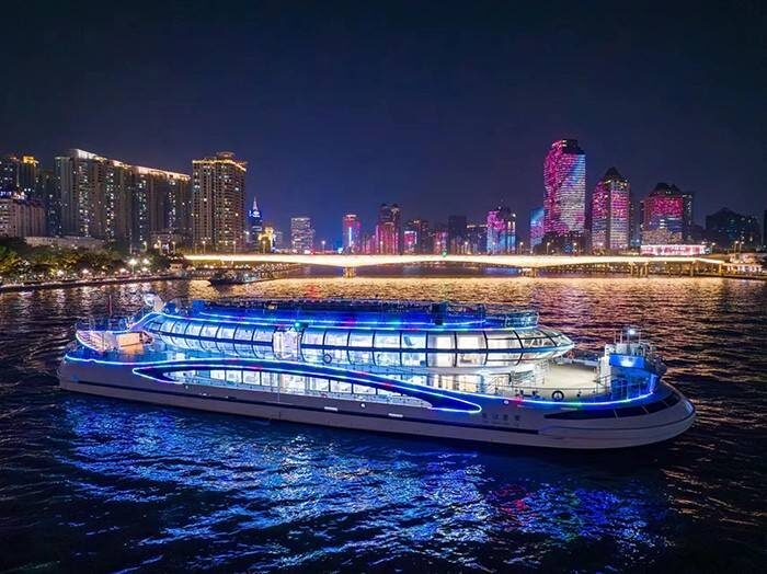 Near Canton Tower & Haixinsha: Guangzhou Pearl River Night Cruise (Dashatou Pier) - One Hour on the Pearl River
