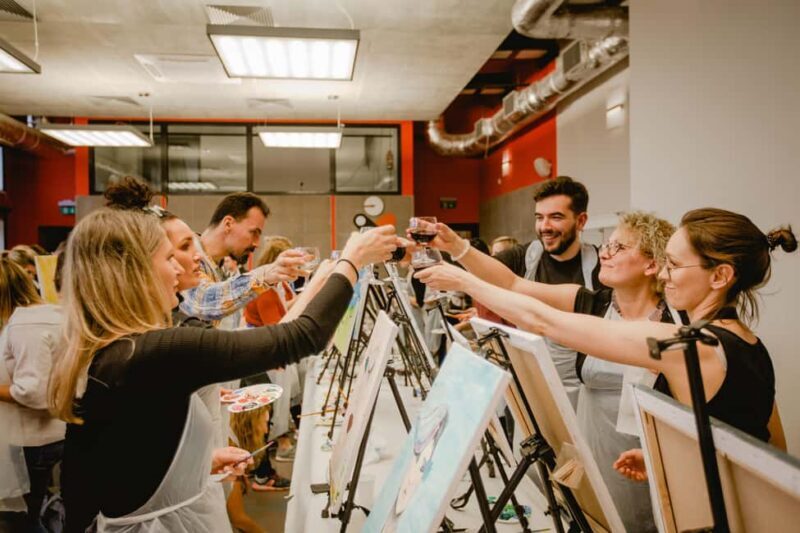 Neon Paint Painting and Wine in the Dark in Gdask! - A Closer Look at the Neon Paint Painting and Wine Experience