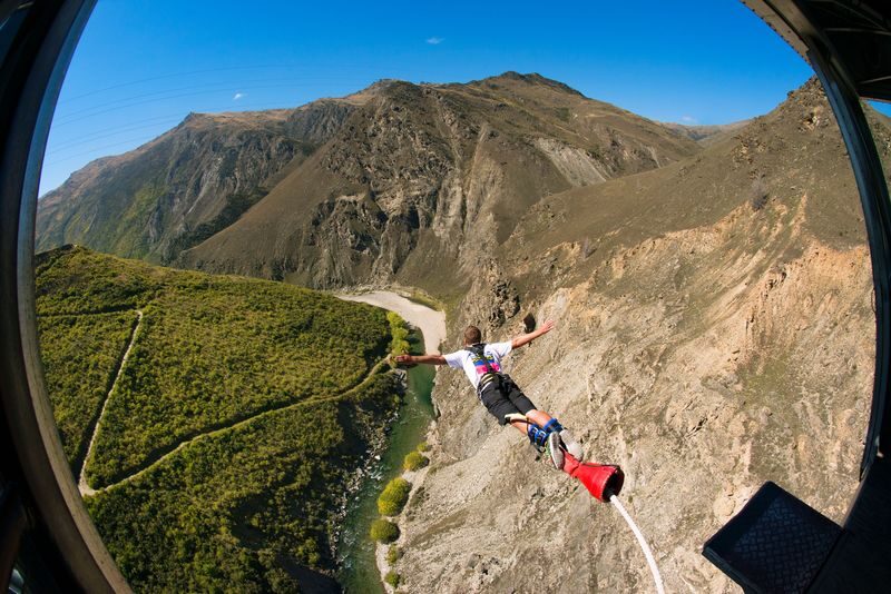 Nevis Swing, Bungy & Catapult by AJ Hackett - Taking the 134-metre Nevis Bungy