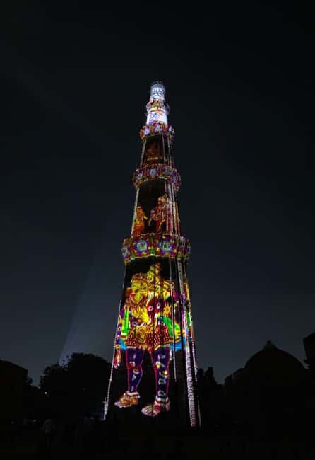 New Delhi: Private Tour of Qutub Minar Light and Sound Show - Good To Know  