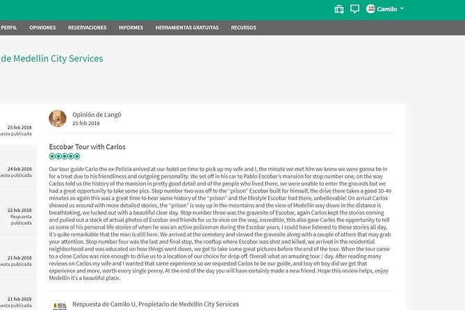 New Half Day Pablo Tour by Cop Carlos - Highlights of the Tour