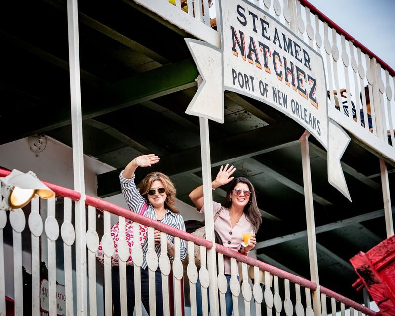 New Orleans Steamboat Natchez Morning and Afternoon Jazz Cruise - Weather, boat changes, and family details