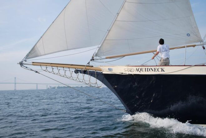 Newport: Morning Mimosa Sail Aboard Schooner Aquidneck - Boat Trip Details
