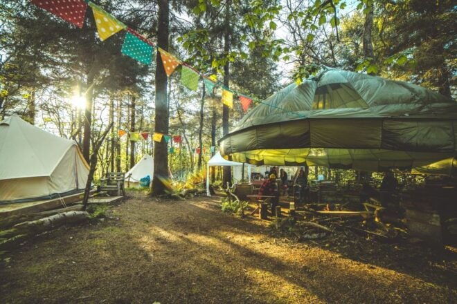 Newquay: Surf, Yoga & Woodland Wild Camp - Luxury Wild Camping in Private Woodland