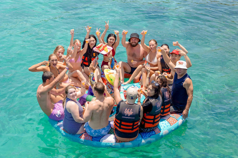 Nha Trang Floating Bar Boat Party Island Hopping Tour - A boat party with some island time