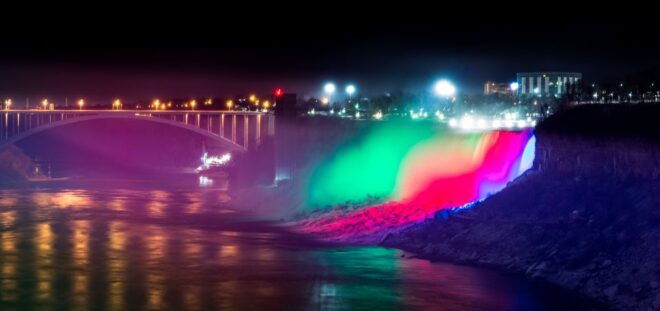 Niagara Falls at Night: Illumination Tour & Fireworks Cruise - Tour Description