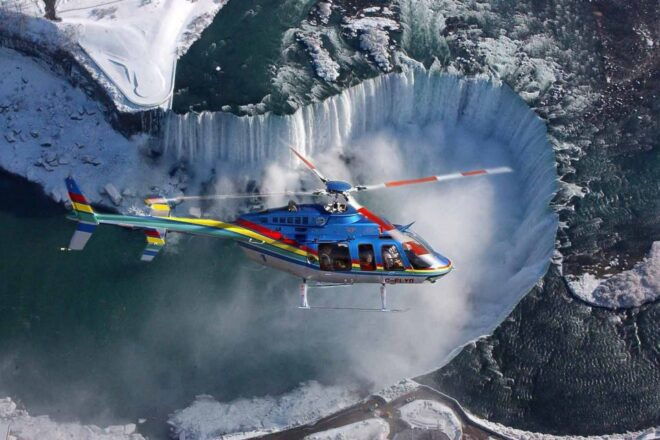 Niagara Falls, ON: Helicopter Ride With Boat & SkylON Lunch - Pickup and Drop-off