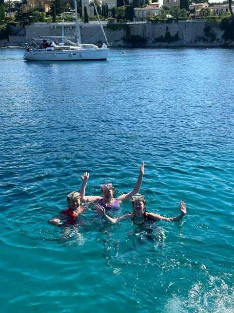 Nice: Mala Caves and Villefranche Boat Tour With Snorkeling - Snorkeling in Villefranche-sur-Mer
