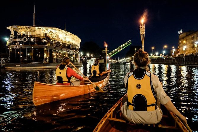 Night Canoe City Tour in Klaipeda - Tour Highlights