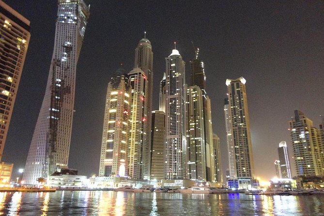 Night Dubai City Tour With Flying Cup - Iconic Stops: Burj Khalifa Fountain, Dubai Marina, and Souk
