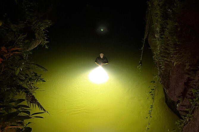 Night Time Charco Azul and Arenales Cave and Waterfall Adventure - The Charco Azul Canyon: A Moonlit Wonder