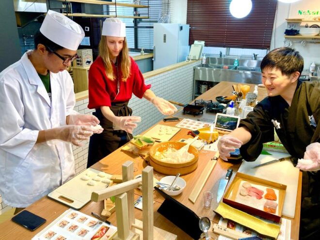 Nigiri-Zushi Making and Soy Sauce Squeezing - Authentic Ingredients for Perfect Nigiri-Zushi
