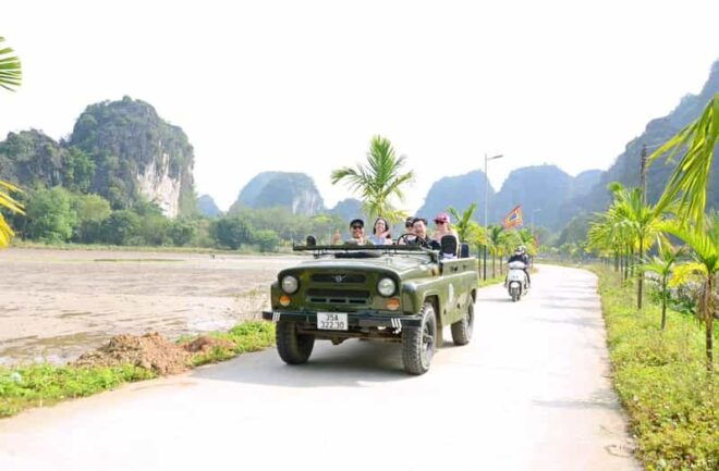 Ninh Binh Sunset Jeep Tour & Hoa Lu Ancient Town At Night - Scenic Drive Experience