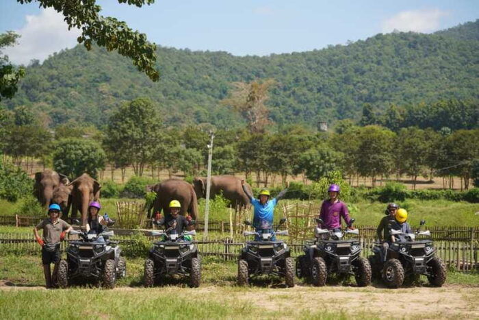 No.1 ATV 3 Hrs Mae Wang,Elephant Feeding&Rafting&Waterfall - Traditional Thai Lunch