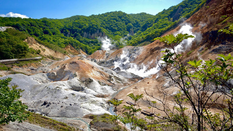 Noboribetsu Hell Valley & Cape Chikyu Day Trip - Usuzan and Showa Shinzan show the volcanic scale