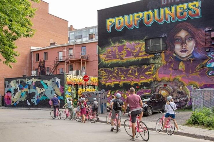 Non Touristy Montreal Pink Bike Tour - Itinerary Highlights