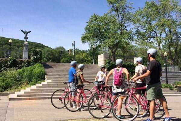 Non Touristy Montreal Pink Bike Tour - Starting Location