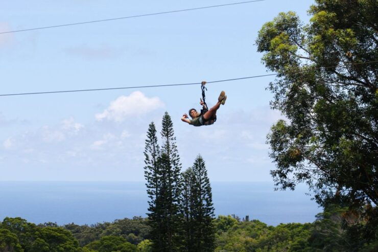 North Maui: 7 Line Zipline Adventure With Ocean Views - Ziplining Experience