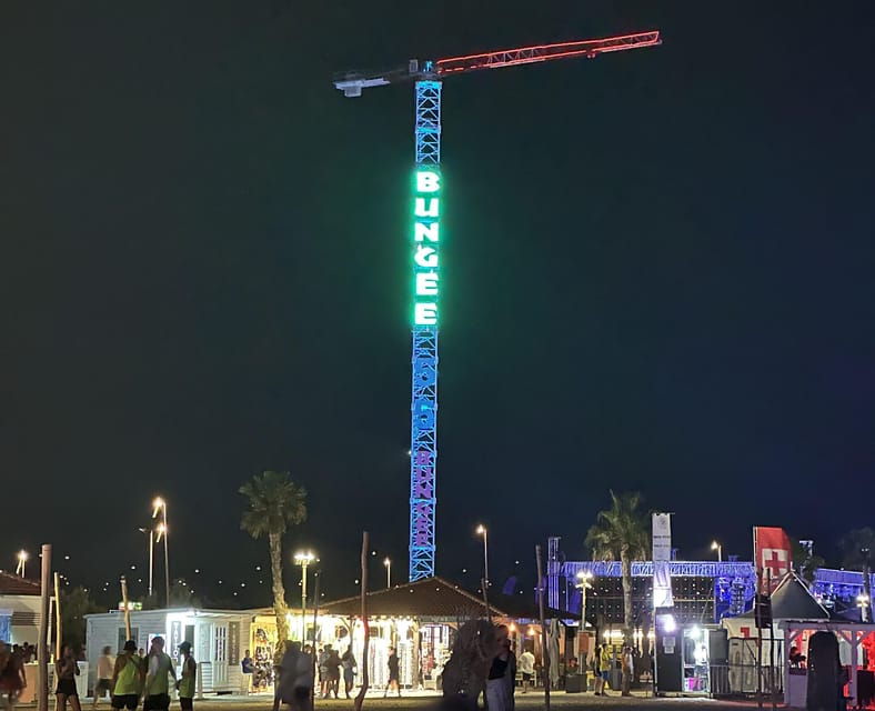 Novalja: Zrce Beach Tandem Bungee Jumping Experience - The Experience of Jumping from 55 Meters