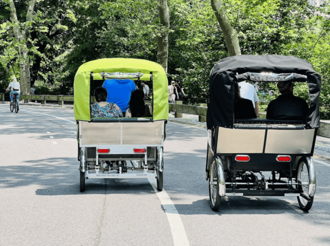 NYC: Central Park Pedicab Ride - Included Services