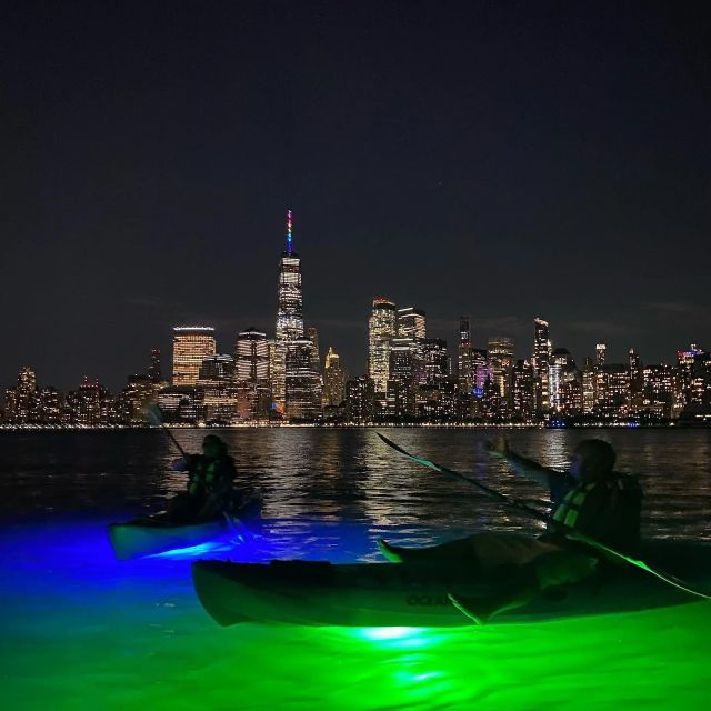 NYC: Guided LED Lights Kayak Tour From Jersey City - Experience Description