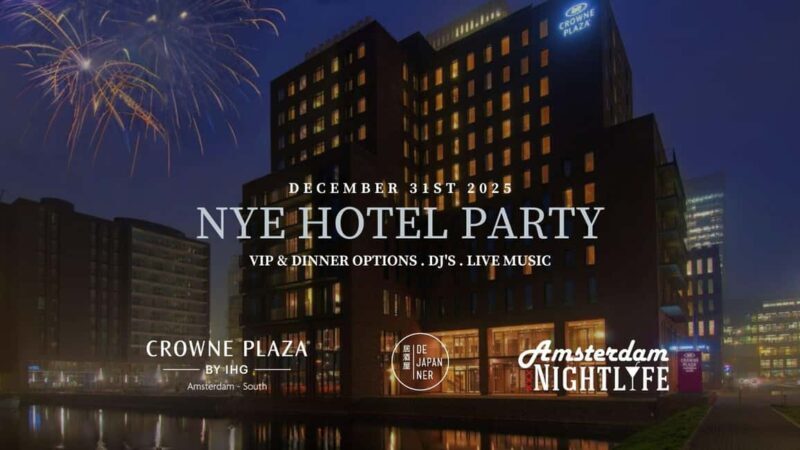 NYE Hotel Party 2025-2026: Crowne Plaza Amsterdam - South - FAQ